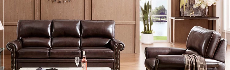 Chúc mừng Mỹ tối giản sofa da sofa Chivas lớp đầu tiên của da sofa phòng khách sẵn sàng 5259 - Ghế sô pha