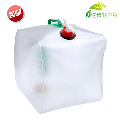Outdoor folding water bag PVC grade environmental protection grade outdoor water bag oversized foldable storage pot drinking water bucket 20L