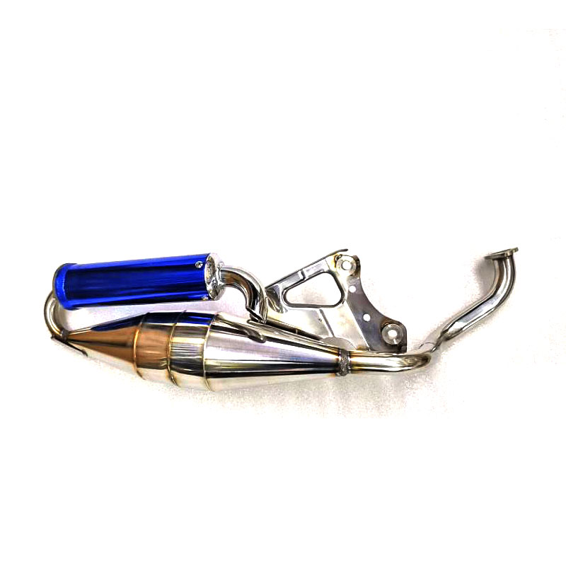 The new model is suitable for Honda 50 DIO ZX 34 phase 35 phase modified imitation V8 elbow stainless steel exhaust pipe