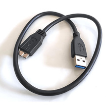 0 5 meters 3 0 mobile hard disk data cable black USB 3 0 Micro data cable