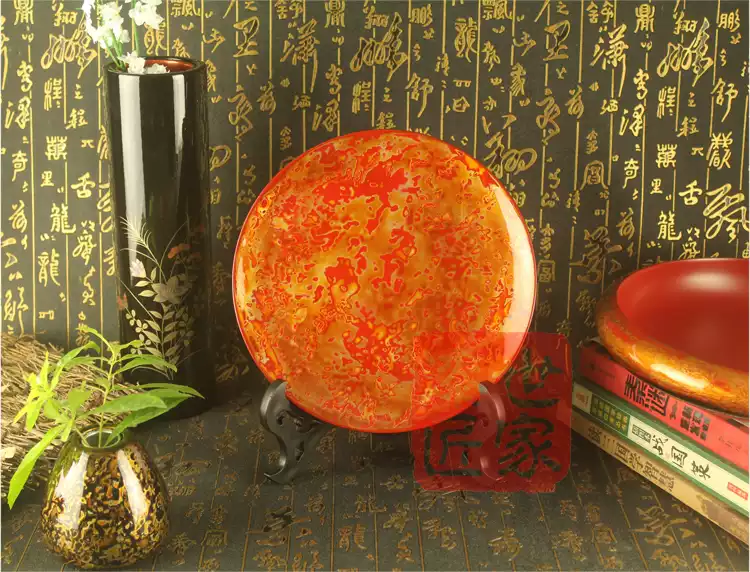 正宗传统麻布胚福州脱胎漆器花瓶开业|乔迁礼品1米8落地大花瓶-淘宝