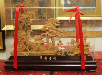 Three-dimensional cork painting cork carving Rongcheng Sanbao traditional folk crafts non-heritage crafts gifts garden scenery 8