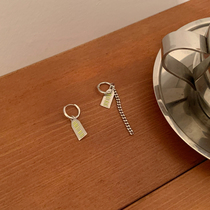 Cool girl asymmetric earrings earrings unique design sense niche earrings 2021 New Tide Simple earrings female