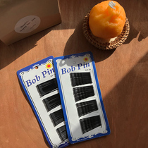 Pan hair simple Japanese and Korean daily wild black hair clip hair front clip edge clip word clip Hair accessories headdress 1 edition F047