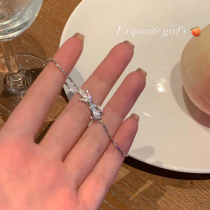 Exquisite bow pull Bracelet girl girlfriends 2021 New ins niche advanced design light luxury accessories