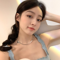 Summer love Pearl stitching necklace female light luxury niche design choker 2021 New choker neck chain