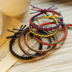 Màu sắc phù hợp xoắn dễ thương 辫 thắt nút dây chun buộc dây cao su Mũ len Hàn Quốc F090 - Phụ kiện tóc dây buộc tóc cổ trang Phụ kiện tóc