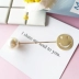 Hàn Quốc trâm cài phụ kiện nữ áo khoác pin lớn cardigan đơn giản ngọc trai áo len dễ thương khăn choàng khăn choàng pin Trâm cài