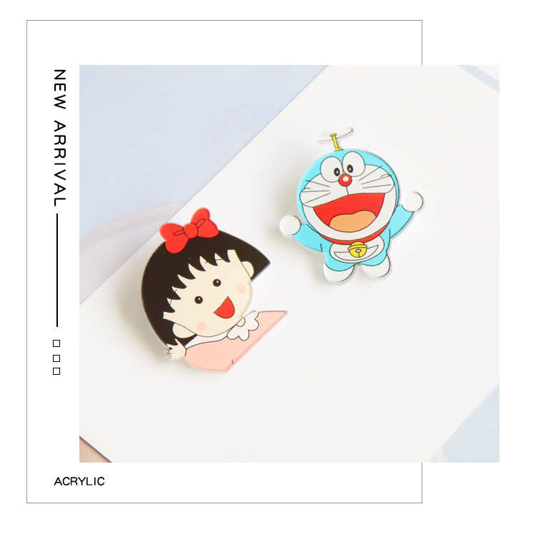 Cartoon trâm nữ pin trang trí Hàn Quốc phụ kiện sáng tạo huy hiệu nam Nhật Bản và Hàn Quốc hoang dã dễ thương huy hiệu trâm - Trâm cài phụ kiện cài áo sơ mi nữ