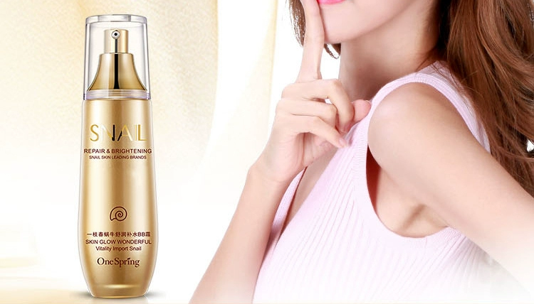 Yizhichun ốc sên bb cream che khuyết điểm kiềm dầu không thấm nước trang điểm lâu trôi màu nude làm sáng màu da dưỡng ẩm dưỡng ẩm học sinh đích thực - Kem BB