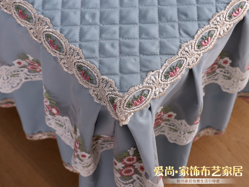 Bàn cà phê vải hình chữ nhật phòng khách nhà đơn giản mục vụ bàn cà phê pad bàn vải vải khăn khăn chống bụi bàn cà phê khăn trải bàn gỗ