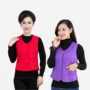 Mùa thu và mùa đông trung niên nữ áo vest cotton mỏng mỏng xuống áo khoác vest ngắn dày thời trang áo khoác ấm thời trang u40