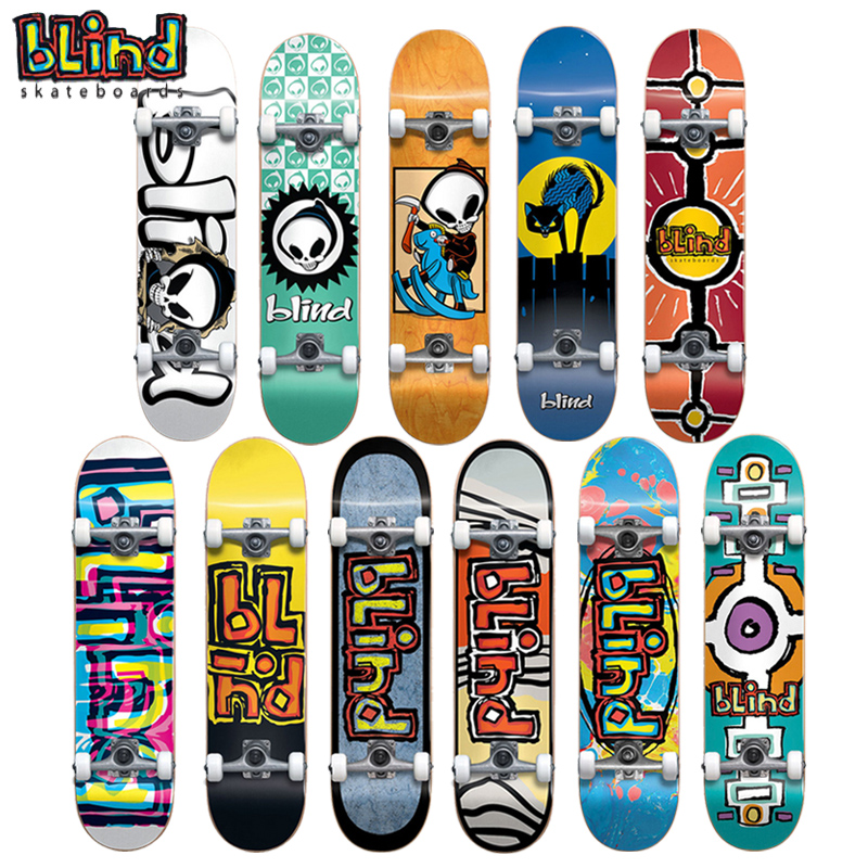The United States imports BLIND children and teenagers skateboard beginners boys and girls professional brush street double rocker original whole board