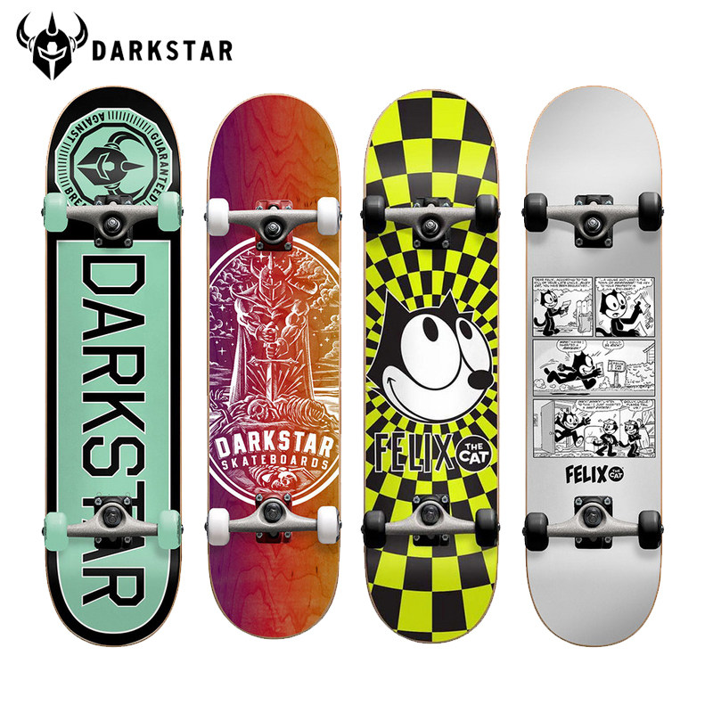US imports DARKSTAR Children's youth skateboarding beginner and professional brushed street double seesaw whole board