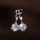 Клипсы, серебро 925 пробы