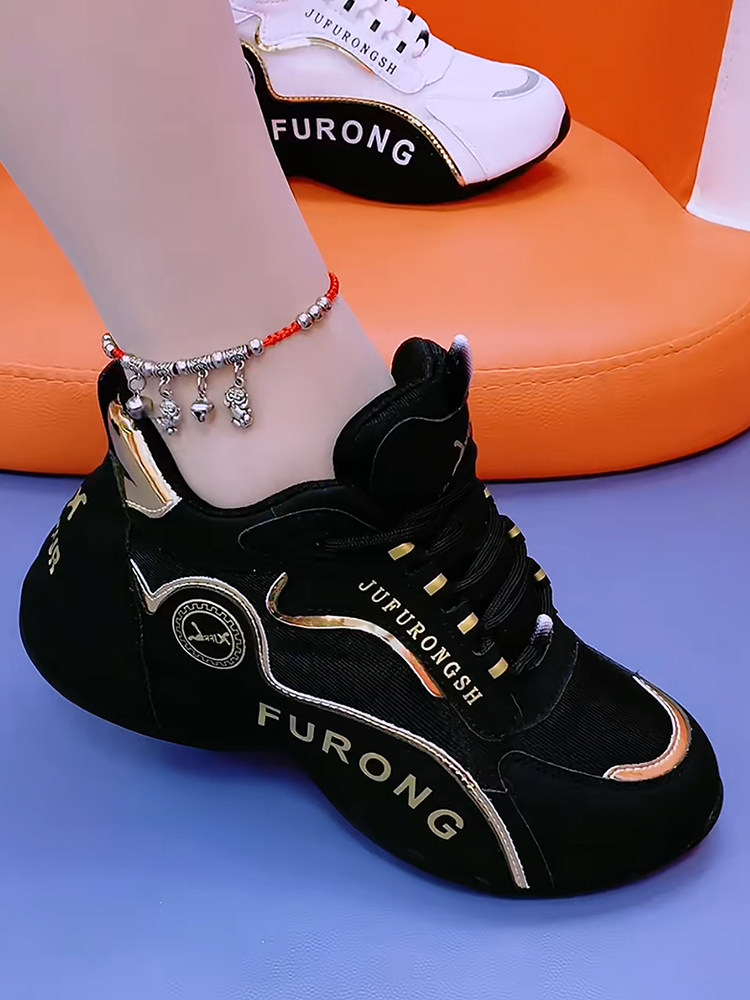 Genuine Leather Women's Shoes 2025 New Model Ice Silk Mesh Breathable Dad Shoes Lightweight Comfortable Trendy Popular Sports Casual Shoes