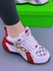 Genuine Leather Women's Shoes 2025 Summer New Versatile Mesh Breathable Dad Shoes Sports Casual Shoes Red Dance Shoes for Women