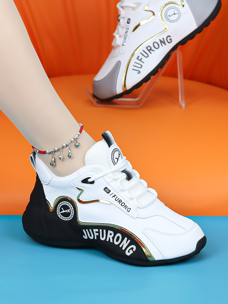 Autumn and Winter Sports Shoes for Women, 2025 New Style, Fleece-Lined, Warm Couple Shoes, Soft Sole, Non-Slip, Wear-Resistant, Leather Dad Shoes