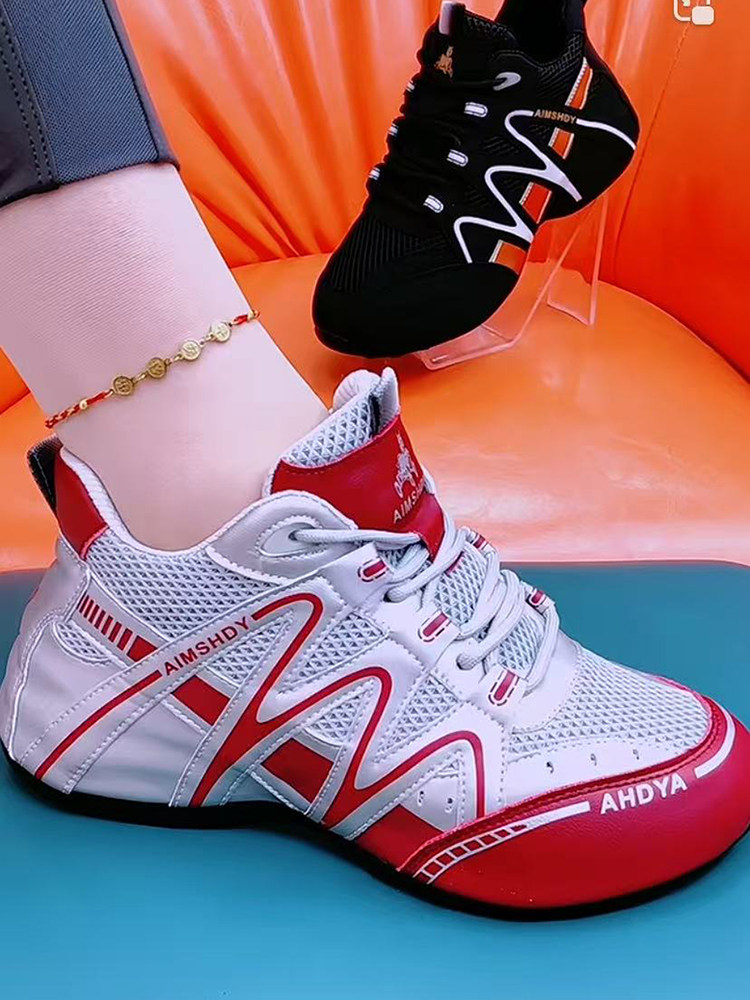 Genuine Leather Versatile Fashion Casual Shoes 2025 New Mesh Breathable Dad Shoes Women's Shoes Soft Sole Versatile Travel Shoes