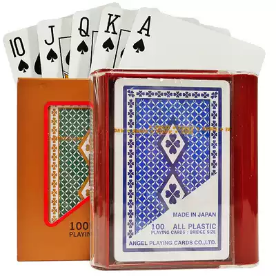 Japan imported little ANGEL playing cards ANGEL Bridge waterproof washable all plastic frosted playing cards