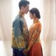 Bride's Xiuhe Dress, New Chen Xiao Style Gown, Traditional Chinese Wedding Dress, Dragon and Phoenix Long Cheongsam with Low Slit, Zhou Tang-Style Dress