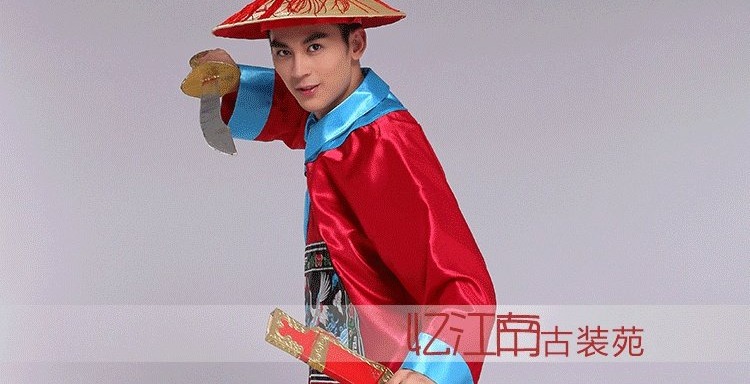 Ưu đãi mới 2018 trang phục triều đại nhà Thanh gió quốc gia trang phục Halloween quần vải nam