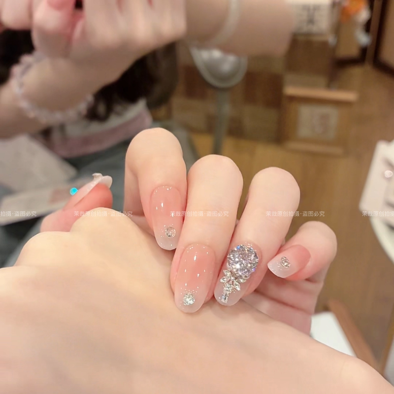 Mo Zai Original【Cloud Time】Wearable Nails 2026 Purely Handmade Nail Pieces with a High-End Feel and Gradient Glitter T1702 Mo Zai Original【Cloud Time】Wearable Nails 2026 Purely Handmade Nail Pieces with a High-End Feel and Gradient Glitter T1702