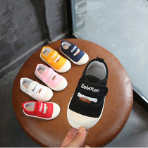 Korean childrens cloth shoes 2020 spring and autumn boys and girls casual shoes 1-5 years old children fat feet good to wear wide shoes