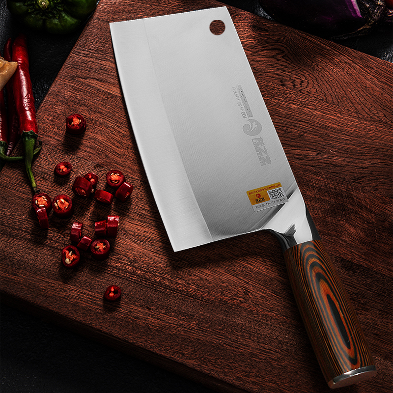 Longzhiyi kitchen knife Commercial chef knife Special kitchen knife Cutting kitchen knife Stainless steel knife Slicing knife Forged Chinese Mulberry knife