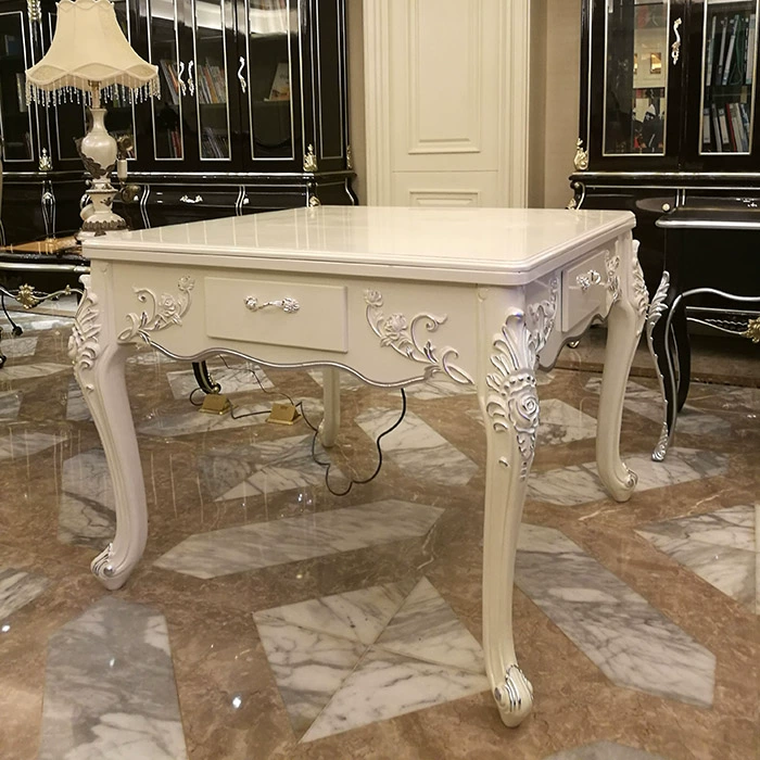 Bàn ăn kiểu châu Âu sử dụng kép máy mạt chược tự động bốn cổng điện mạt chược nhà câm máy gỗ rắn mạt chược - Các lớp học Mạt chược / Cờ vua / giáo dục