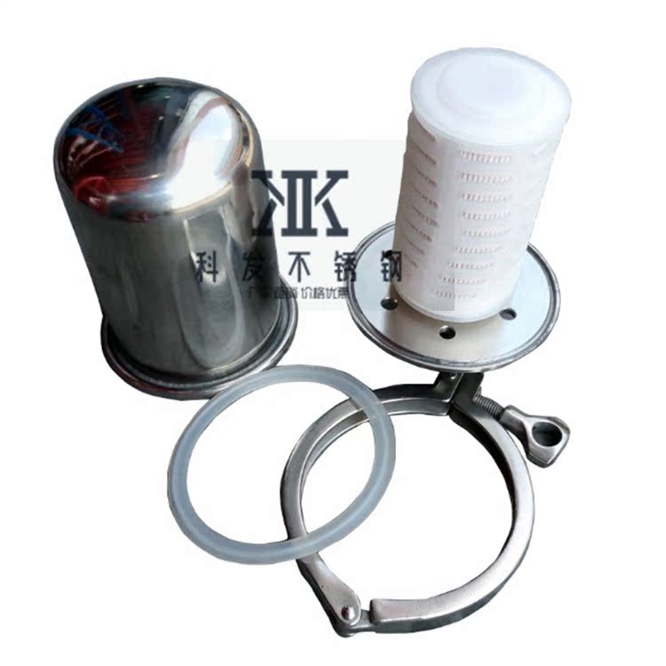 304 Sanitary Grade Aseptic Breather Stainless Steel Air Filter Quick-Fit Breathing Valve 50 5mm Collet