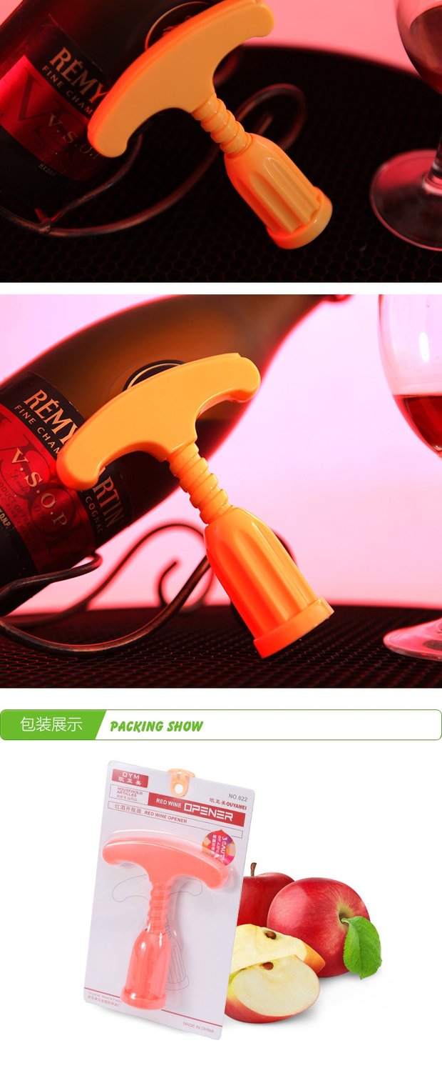 Dụng cụ mở chai rượu vang sáng tạo Tuốc nơ vít bằng nhựa siêu rộng tay cầm mở rượu ly rượu vang thuỷ tinh