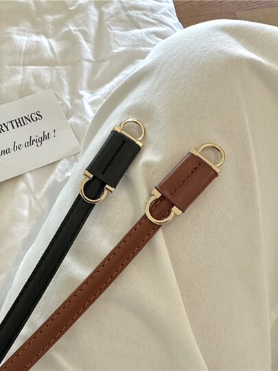 Black Genuine Leather Women's Belt, Decorative Accessory for Dresses, 2025 New Autumn and Winter High-End Waist Belt for Dresses and Sweaters