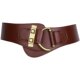 Burgundy Genuine Leather Wide Belt for Women, Decorative Accessory for Trench Coats, Sweaters, Blazers, Fashionable and Versatile Waist Belt