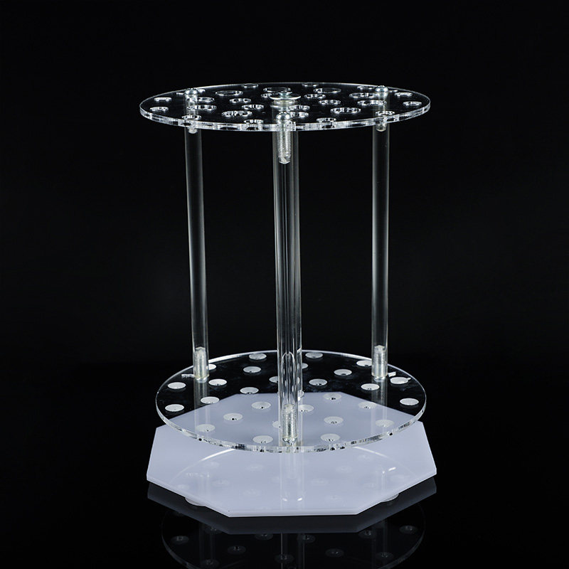 [USD 8.91] Organic glass multi-functional ladder tube rack 28 holes in ...