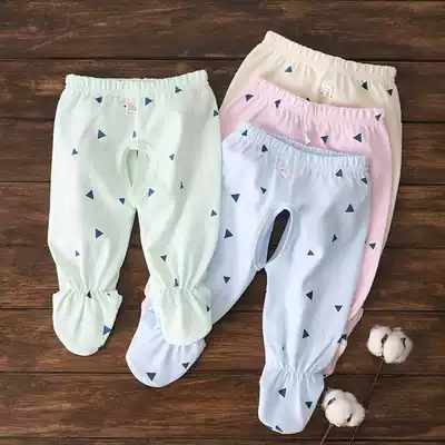 3 months newborn cotton sanitary pants 6 baby leggings sanitary pants men and women baby toe pants newborn baby pants