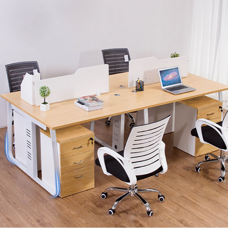 Shanghai office furniture 2 people 4 people 6 staff desk and chair simple modern staff table combination work