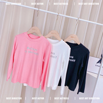 Girls beat sweater in 2022 new childhood Han Gao Pure Pure tops children long sleeve T - shirt