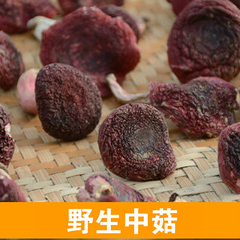 New goods carefully selected Dashan wild red mushroom dry goods Fujian Sanming confinement red mushroom fresh farm self-picked 100g