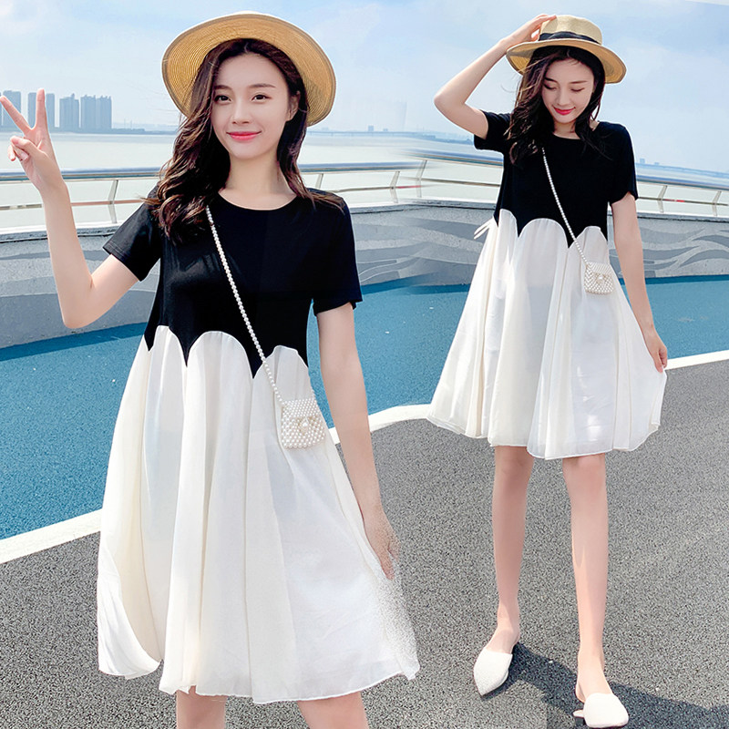 Advanced sense gestation woman dress not to be covered with belly Summer Fashion Suite surrogacy Summer Fashion Hot moms Pregnant Women Dress