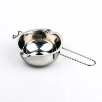 German original single baking small hot pot butter chocolate insulation heating bowl milk pot stainless steel 400ml