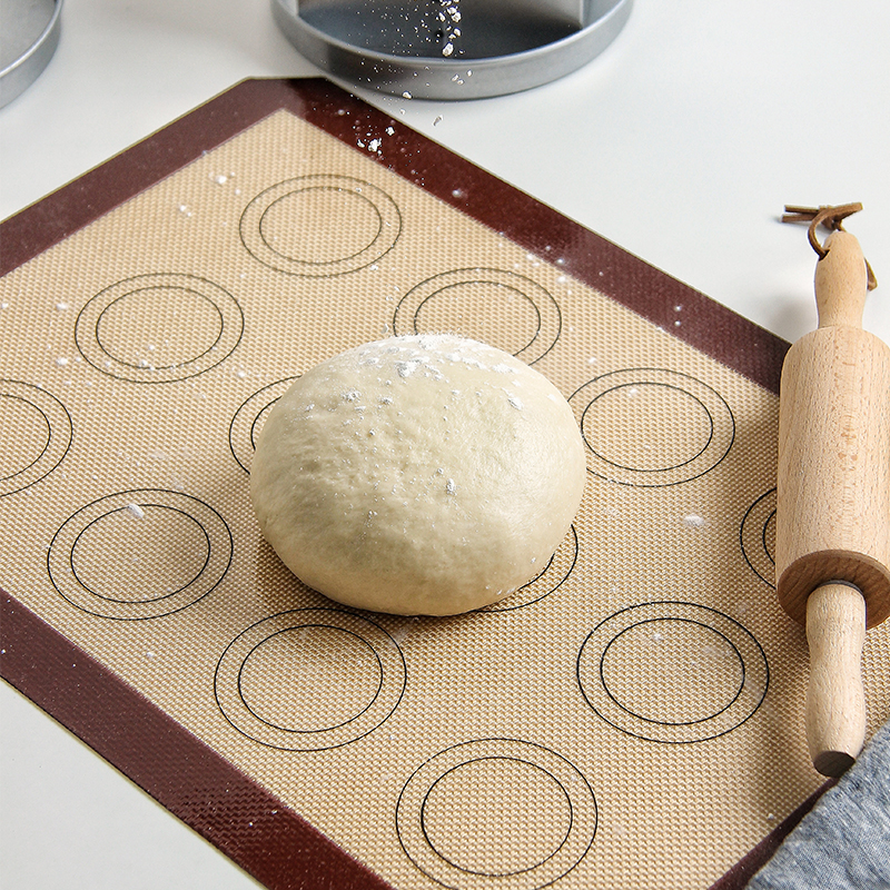 AMAGOUR Food Grade Platinum Silicone Oven Baking Mat Bread Mantou Macaron Household Kneading Mat