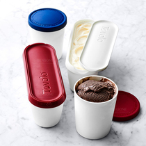 The Tovolo ice cream ice cream container frozen refrigeration and insulation storage box contains no spoon