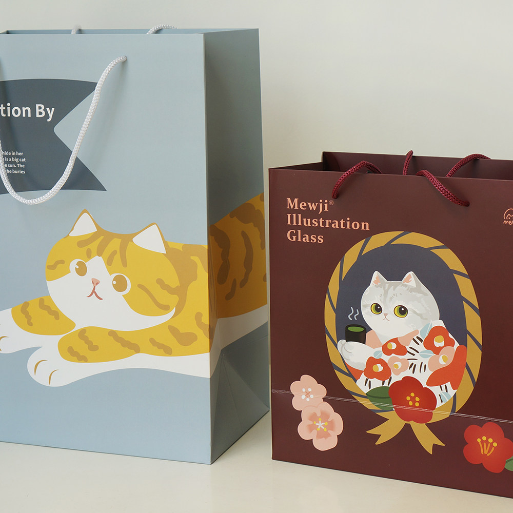 MEWJI Miaoji gift paper tote bag Yan value gift bag birthday festival Christmas New Year gift special