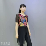 Новый летний летний летний платье с короткими рукавами Ян Бубудзитба