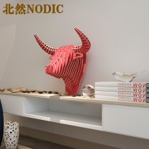 Bean Niu head wall hanging animal wall hanging animal wall decoration restaurant creative wall hanging beef shop pendant hot pot restaurant wall decoration