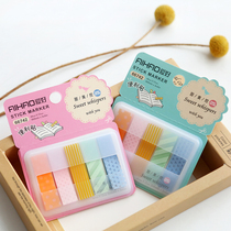 Creative translucent waterproof Post-it notes sweet beauty control ntimes post draw-note index sticker color label