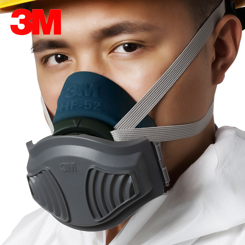 3m silicone gas mask summer men's dust mask breathable anti-industrial dust grinding decoration welding