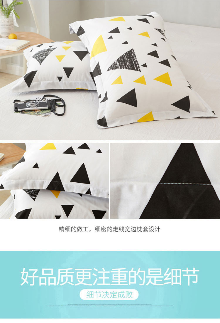 Gối bông với 100% cotton in gối dành cho người lớn gối đơn dành cho học sinh 48x74cm gối chữ u cho bầu