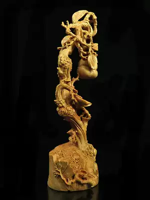 Boxwood carving creative handicrafts home living room decorations ornaments